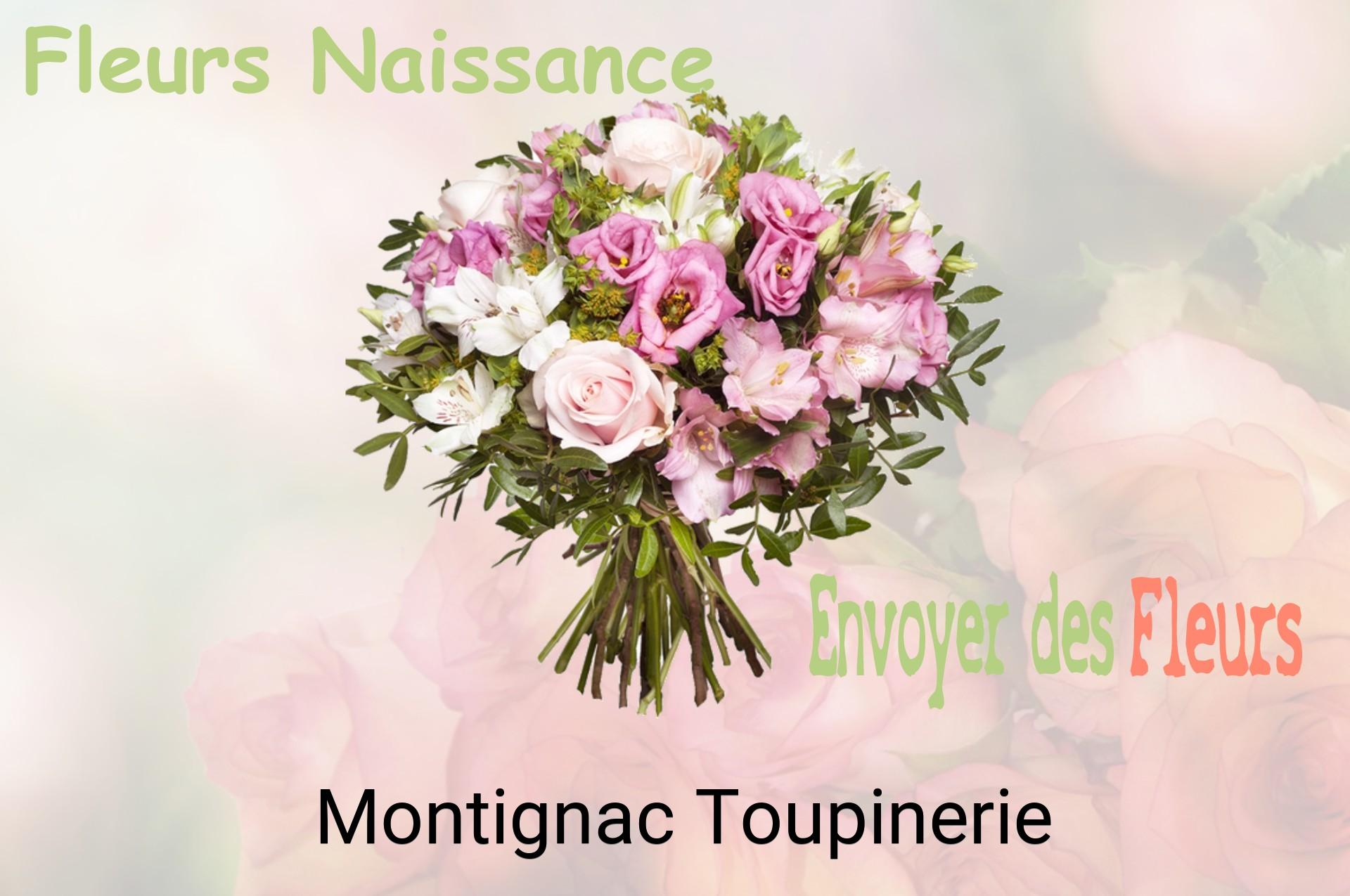 Bouquet de fleurs de naissance livré à Montignac-Toupinerie